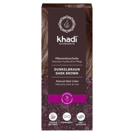 Khadi de color Marrón oscuro - 100g