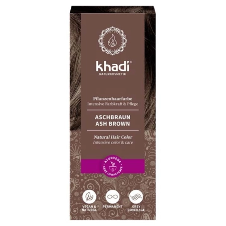 Khadi - Color de cabello a base de hierbas Castaño ceniza - 100g