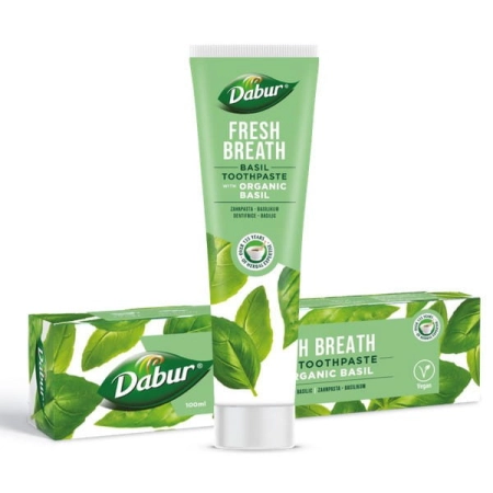Dabur - Pasta dental herbal con albahaca - 100 ml