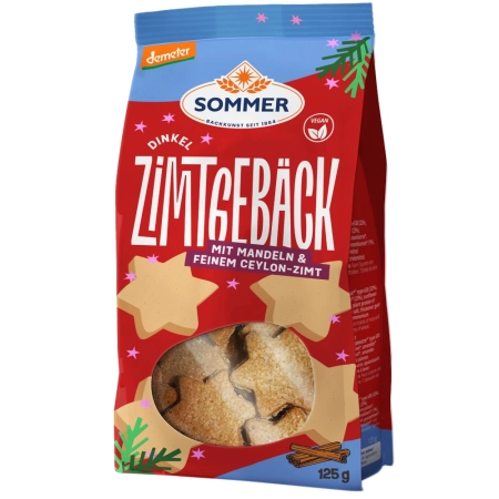 Verano - Galletas Demeter de espelta y canela - 125g
