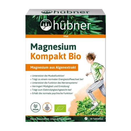 Hübner - Magnesio compatto organico - 30 compresse