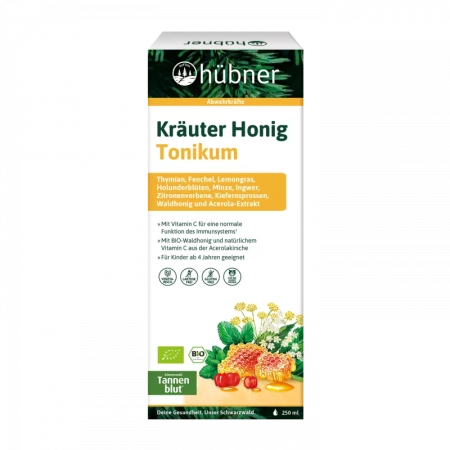 Hübner - Tónico de hierbas y miel - 250ml