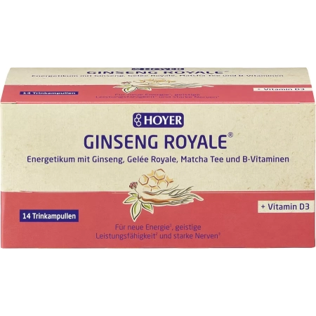 HOYER - Ampoules buvables au ginseng royal - 210ml