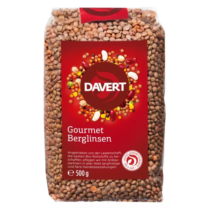Davert - Gourmet mountain lentils - 500g