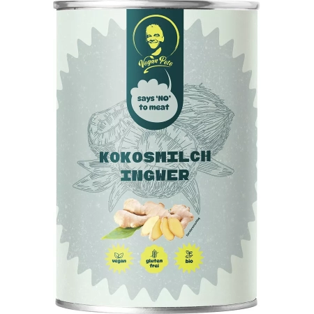 Vegan Pete - Latte di cocco biologico allo zenzero - 400ml