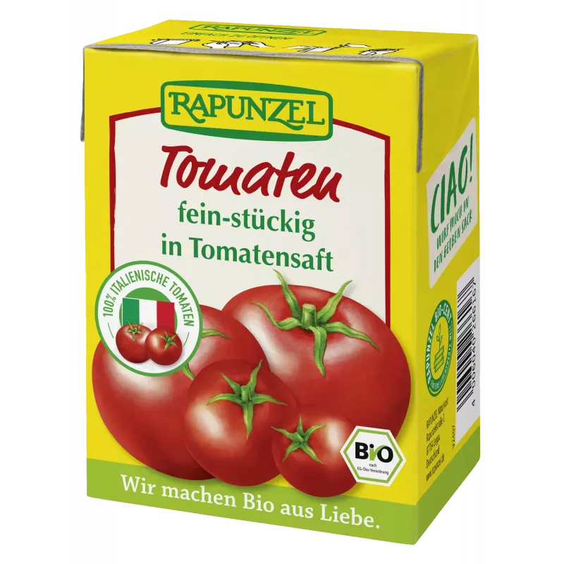 Rapunzel - Tomates finamente picados en zumo de tomate