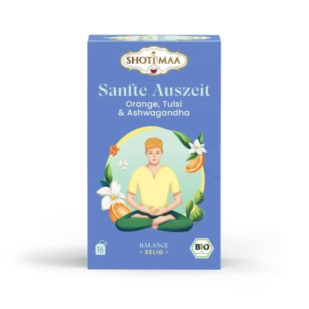 Shoti Maa - Sanfte Auszeit - BIO Orange, Tulsi & Ashwagandha - 16 Teeb