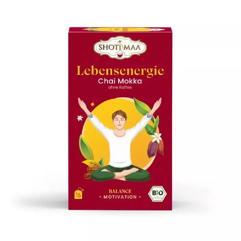 Shoti Maa - Energie vitale Chai Moka (sans café) - 16 sachets de thé