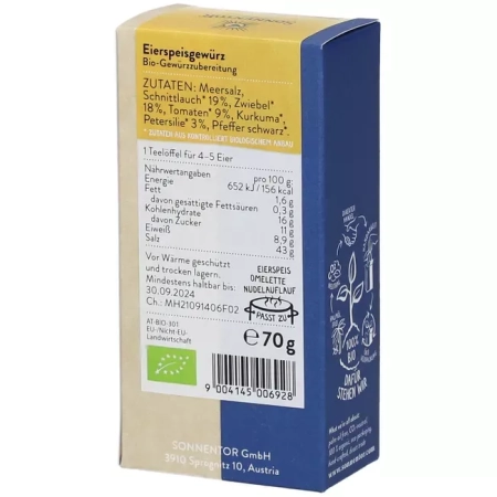 Sonnentor - Bio Eierspeisgewürz, Streudose - 70g