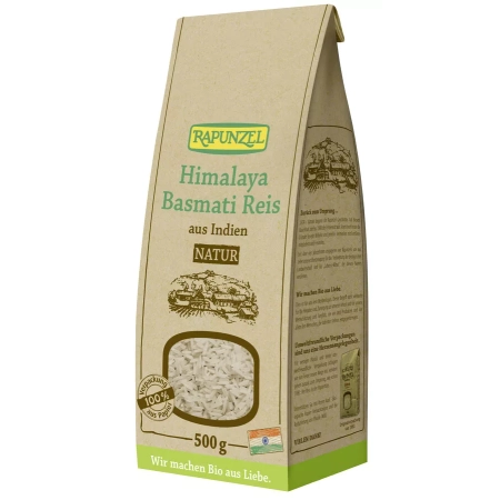 Rapunzel - Arroz Basmati Himalaya natural, grano entero - 500g