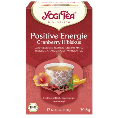 Yogi Tea - Positive Energie, Cranberry Hibiskus - 17 Teebeutel