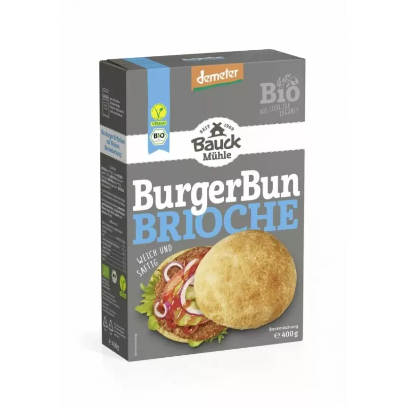 Bauck - BurgerBun Brioche, miscela da forno - 400g