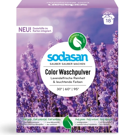 Sodasan - Lessive en poudre couleur lavande - 1,01 kg