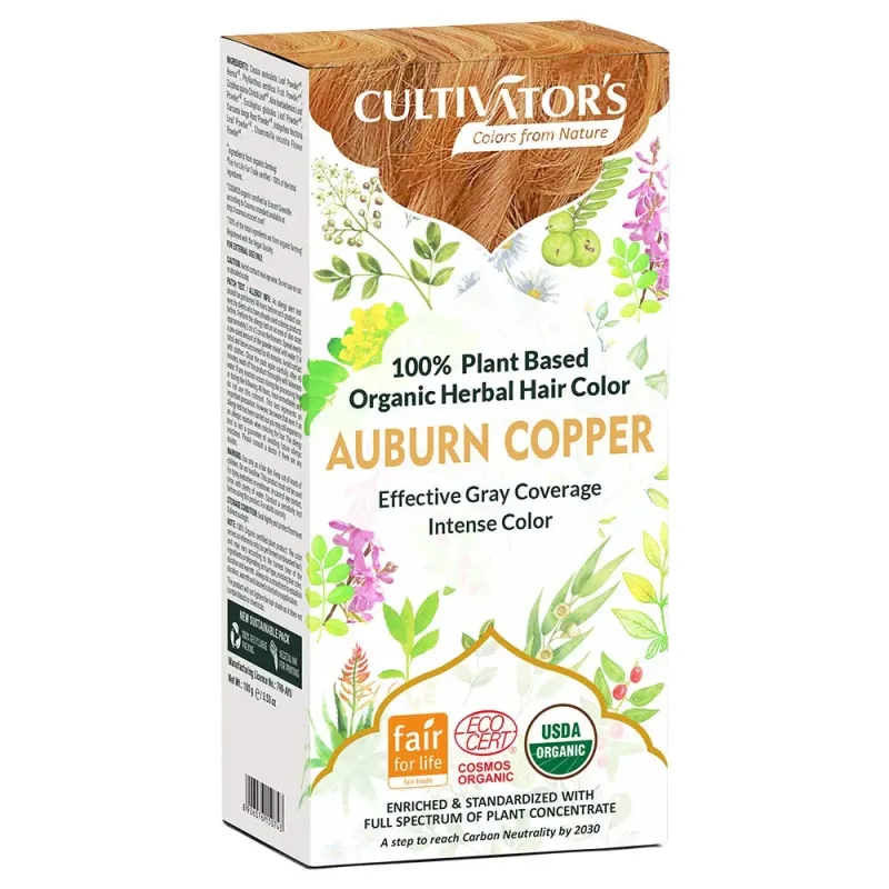 CULTIVATOR'S - Natürliche Pflanzenhaarfarbe Auburn Copper - 100g