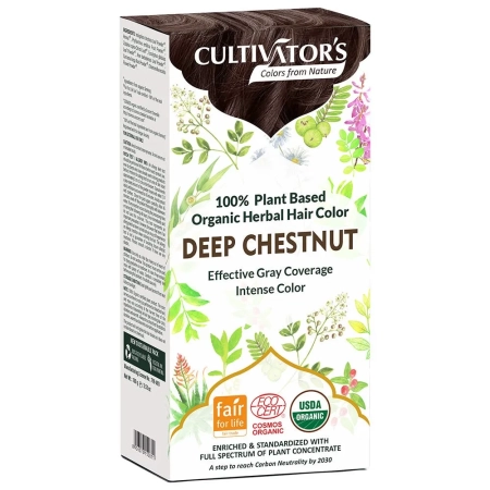 CULTIVATOR'S - Natürliche Pflanzenhaarfarbe deep chestnut - 100g