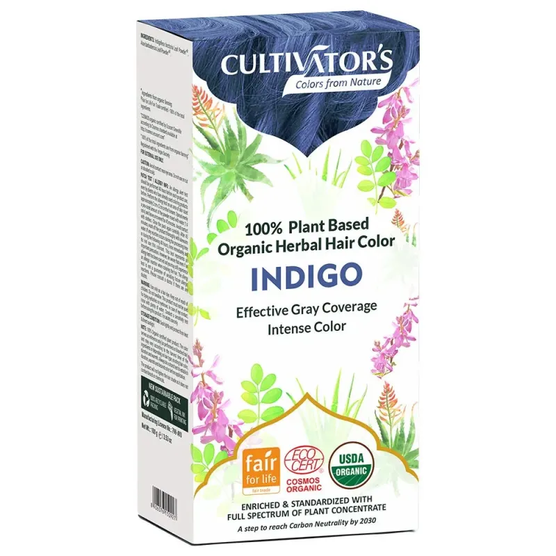 CULTIVATOR'S - Natürliche Pflanzenhaarfarbe Indigo - 100g