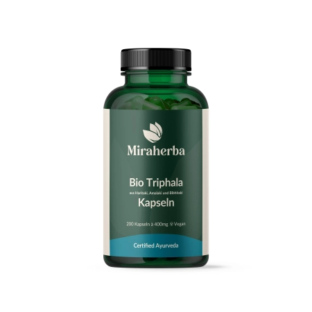 Miraherba - Capsules Triphala Bio (Amalaki, Bibhitaki, Haritaki)