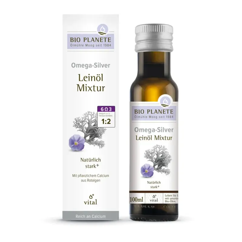 Bio Planète - Mezcla de aceite de linaza Omega Silver - 100 ml
