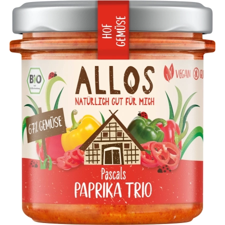 Allos - Farm Vegetables Pascals Paprika Trio, biologico - 135 g