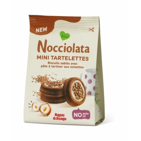 Rigoni di Asiago - Mini Tartelette alla Nocciolata Bianca - 250g