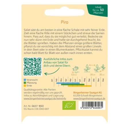 Bingenheimer - Seed Lettuce Piro