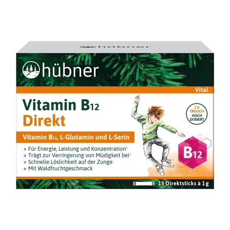 Hübner - Vitamine B12 directe - 15 bâtonnets