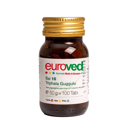 euroved - Bai 16 Triphala Guggulu - 100 compresse | Miraherba Ayurveda