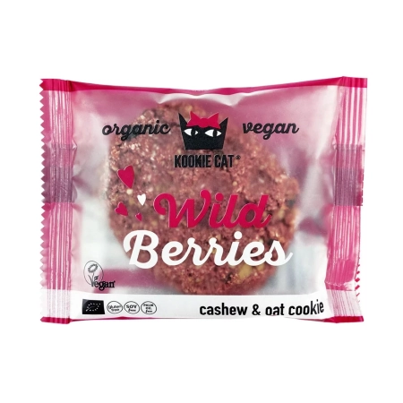 Kookie Cat - Wild Berry Cookie - 50g | Miraherba organic biscuits