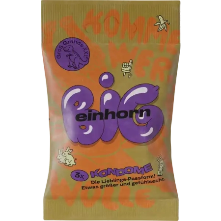 einhorn - Condones GRANDES - 3 piezas