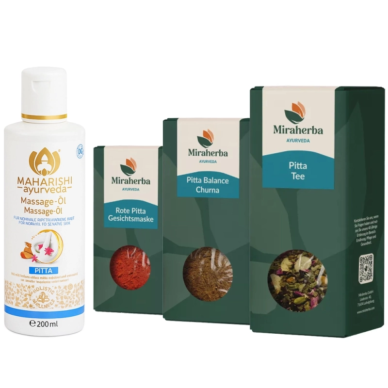 Miraherba - Kit Pitta Balance pour la peau, l'alimentation et l'âme