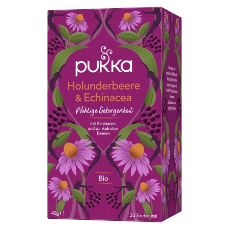 Pukka - Bio-Früchtetee Holunderbeere & Echinacea - 20 Teebeutel