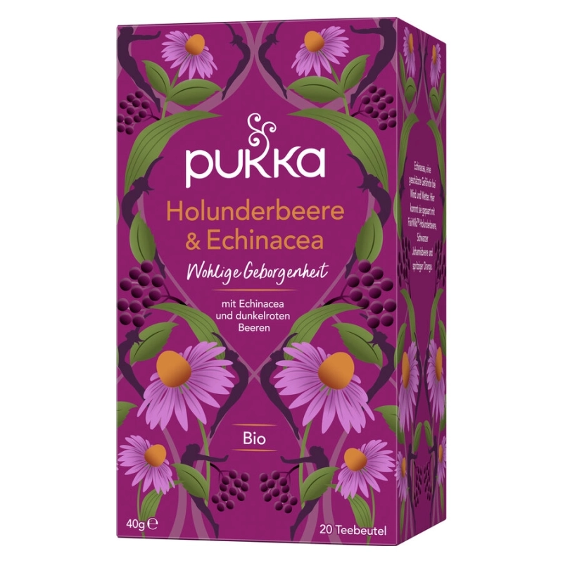 Pukka - Bio-Früchtetee Holunderbeere & Echinacea - 20 Teebeutel