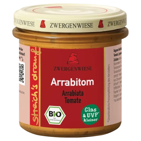 Zwergenwiese - spalmato su Arrabitom, Arrabiata / Pomodoro - 135g