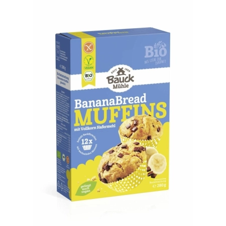 Bauck - Muffins au pain aux bananes bio - 280 g