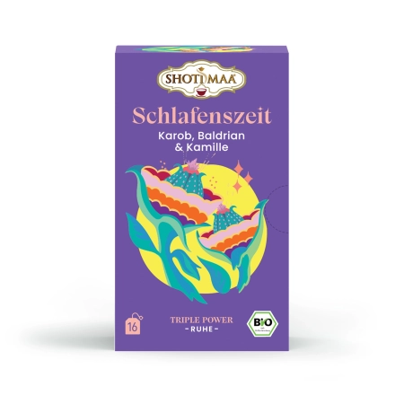 Shoti Maa - Tè biologico della buonanotte | Carruba, Valeriana e Camomilla