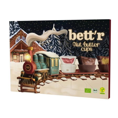 Bett'r - Adventskalender Nut Butter Cups, Bio - 312g