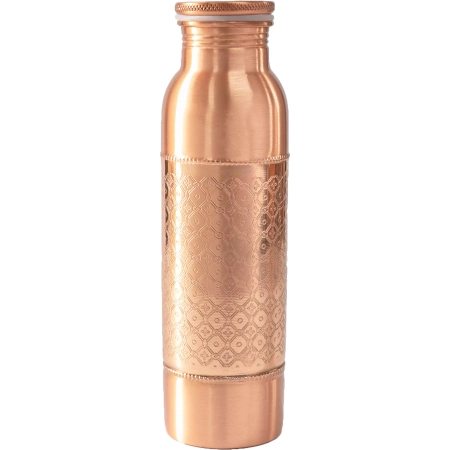 FORREST & LOVE - Botella de cobre curva mate, mosaico - 900 ml