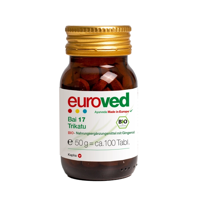 euroved - Bai 17 Bio Trikatu - 100 Tabletten | Miraherba Ayurveda