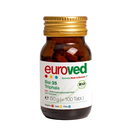 euroved - Organic Triphala Bai 35 - 50g | Miraherba Ayurveda
