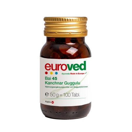 euroved - Bai 45 Kanchnar Guggulu - 100 tabletas | Miraherba Ayurveda