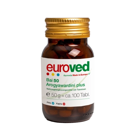 euroved - Bai 50 Arogyavardini - 100 comprimidos| Miraherba Ayurveda
