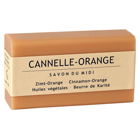 Savon du Midi - Karitéseife mit Sheabutter, Zimt-Orange  - 100g
