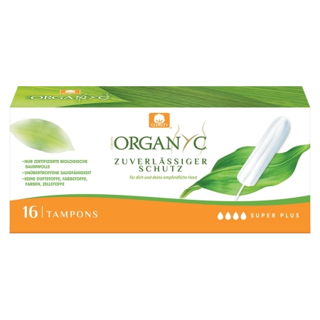 Organyc - Organic Tampons Super Plus - 16 pieces