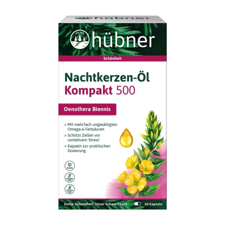 Hübner - Evening Primrose Oil Compact 500 - 60 Capsules