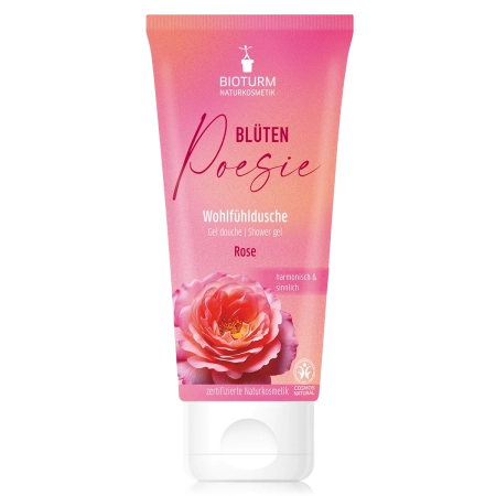 Bioturm - Doccia Benessere Rosa, Poesia Floreale - 200ml