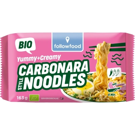 followfood - Instant Mie-Nudeln Carbonara-Art - 163g