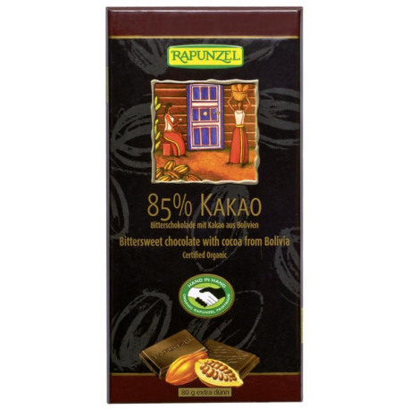 Raiponce - Chocolat noir 85% de Cacao - 80g