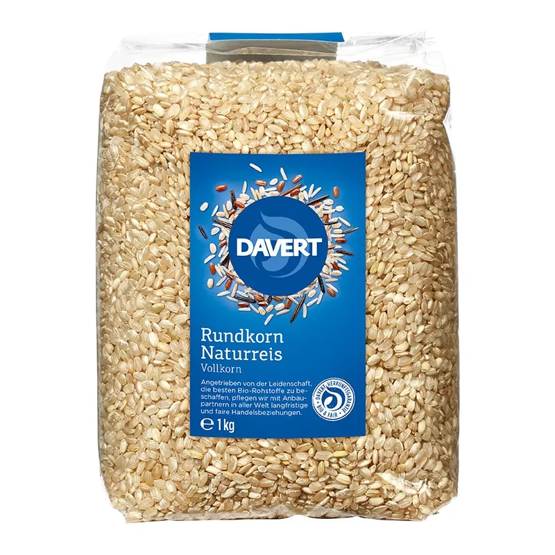 Davert - Rundkorn Naturreis - 1 kg