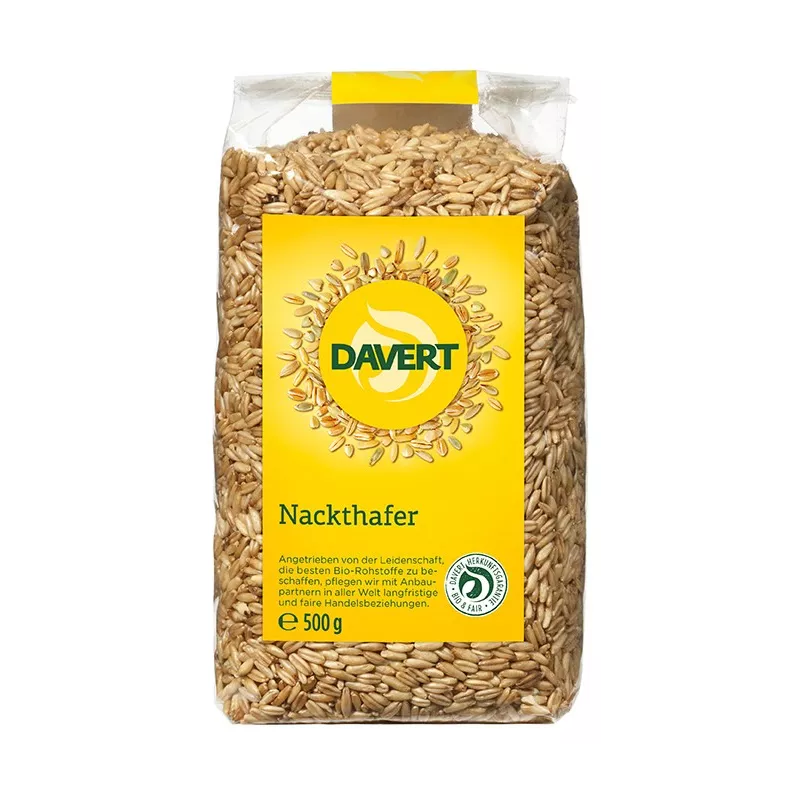 Ideal für Salate und Bratlinge, Davert - Nackthafer - 500g