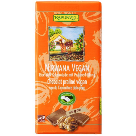 Rapunzel - Nirvana vegan al Cioccolato con Pralinè Riempimento